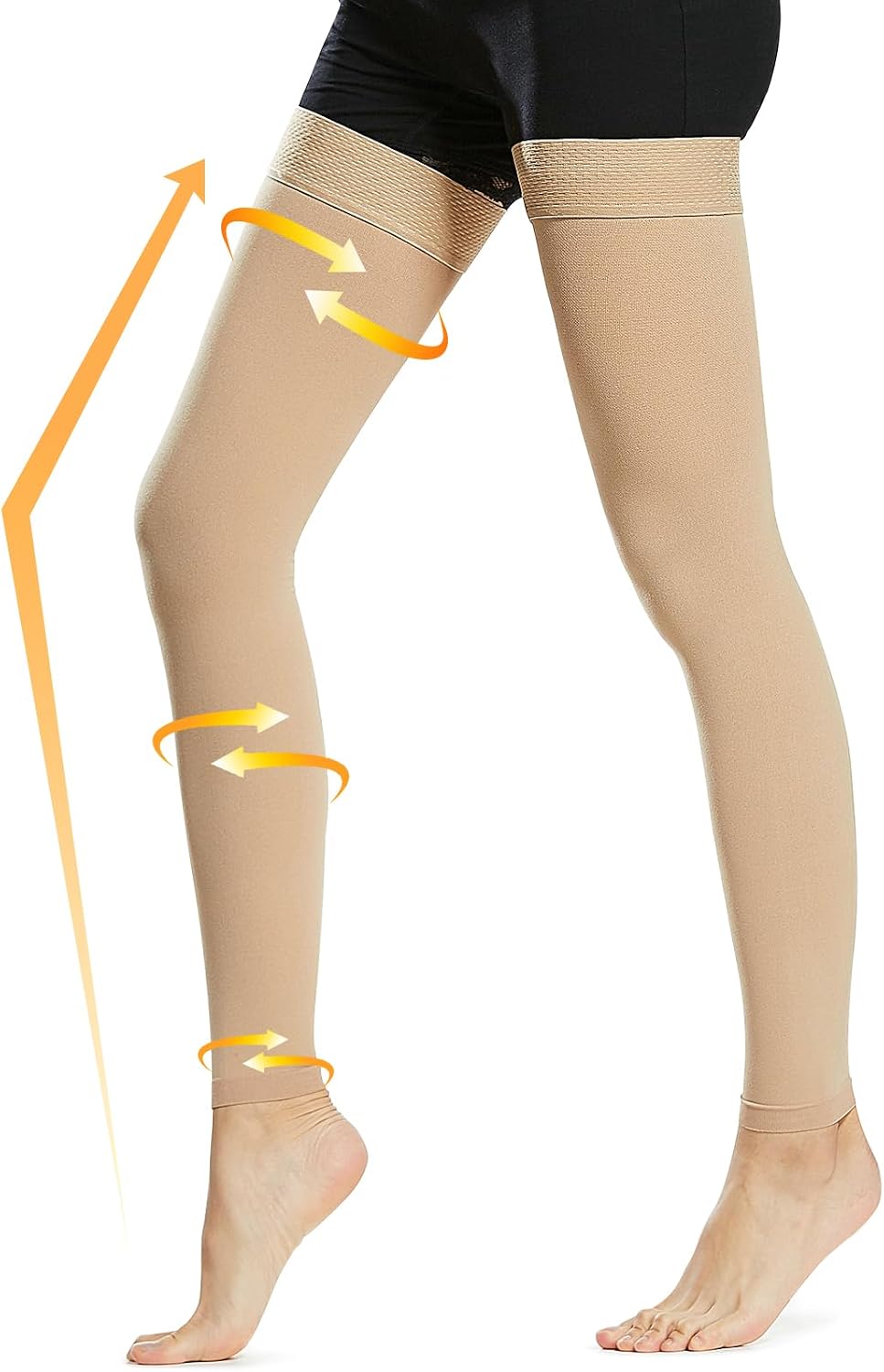 Beister Thigh High Footless Sleeves 15-20 mmHg