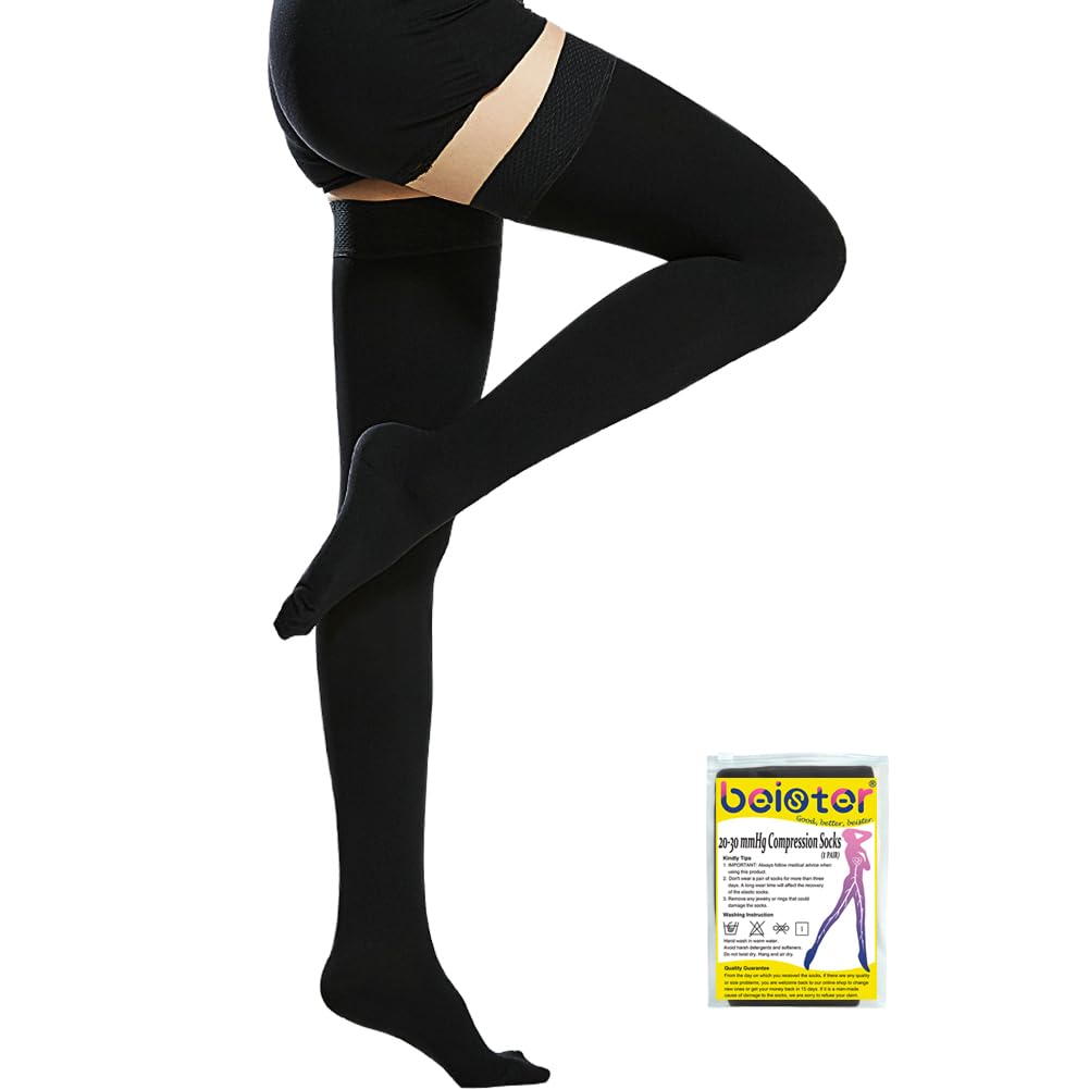 Beister Thigh High Compression Stockings 20-30 mmHg