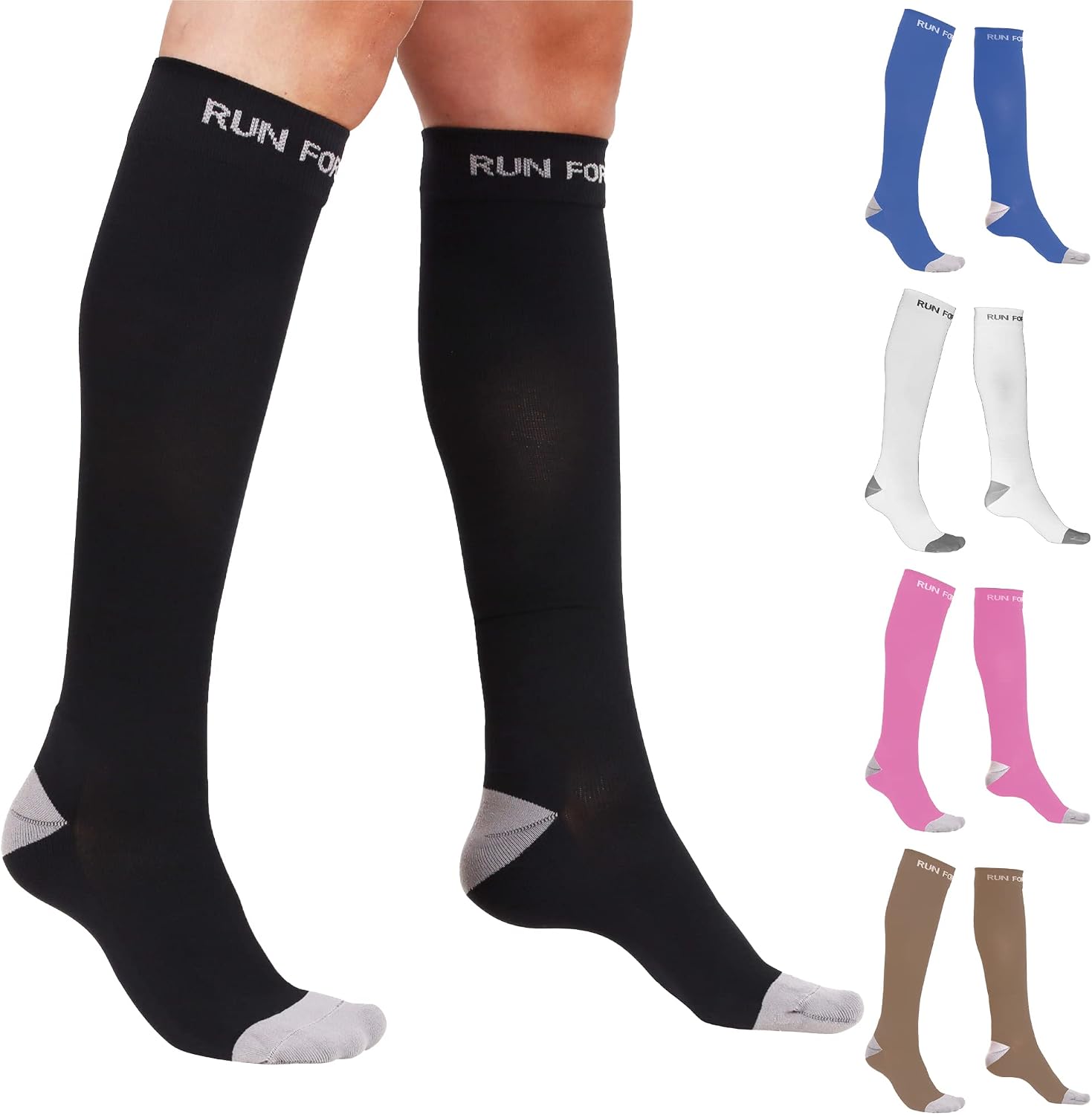 Run Forever Compression Socks 20-30 mmHg